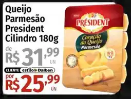 Supermercado Dalben Queijo Parmesão President Cilindro oferta