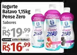 Supermercado Dalben logurte batavo 1,15kg pense zero sabores oferta