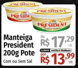 Supermercado Dalben Manteiga president oferta