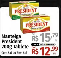 Supermercado Dalben Manteiga president oferta