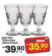 Fort Atacadista Lotus - jogo taça turim 230ml 6 peças oferta