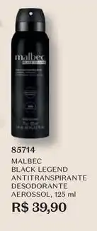 Malbec - black legend antitranspirante desodorante aerossol