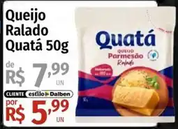 Supermercado Dalben Queijo ralado quatá oferta