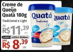 Supermercado Dalben Creme de Queijo Quatá oferta