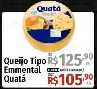 Supermercado Dalben Queijo tipo emmental quatá oferta