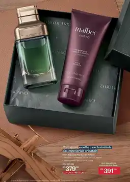 O Boticário Malbec - paleta de cebo ibérica oferta