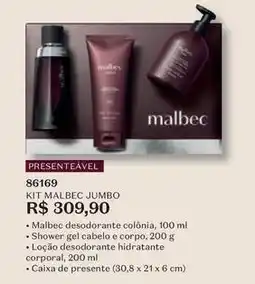 O Boticário Malbec - kit jumbo oferta
