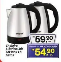 Fort Atacadista Chic - chaleira eléctrica lar inox oferta