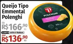Supermercado Dalben Queijo tipo emmental polenghi oferta