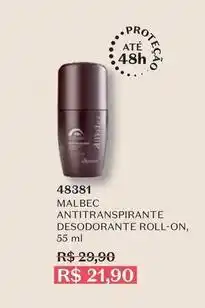 O Boticário O boticario - malbec antitranspirante desodorante roll-on oferta
