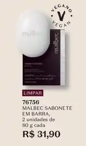 O Boticário O boticario - malbec sabonete em barra oferta