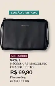 O Boticário O boticario - nécessaire masculino grande preto oferta