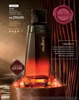 O Boticário Malbec - estuche de colônia oferta