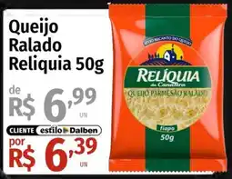 Supermercado Dalben Queijo ralado reliquia oferta