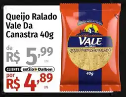 Supermercado Dalben Queijo ralado vale da canastra oferta