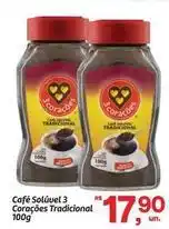 Fort Atacadista 3 corações - café solúvel tradicional oferta
