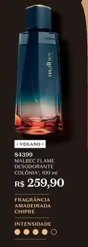 O Boticário Malbec - flame desodorante colônia oferta