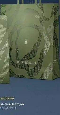 O Boticário O boticario - sacola pais oferta