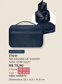 O Boticário O boticario - nécessaire de viagem azul com alca oferta