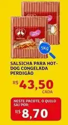 Assaí Atacadista Perdigão - salsicha para hot-dog congelada oferta