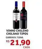 Assaí Atacadista Chilano - vinho chileno tipos oferta