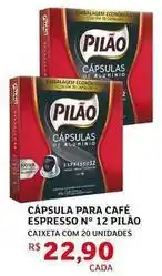 Assaí Atacadista Cápsula para café espresso n° 12 pilao oferta