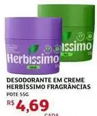Assaí Atacadista Herbissimo - desodorante em creme fragrancias oferta