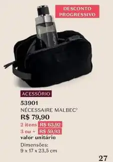 O Boticário Malbec - necessaire oferta