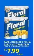 Assaí Atacadista Floral - papel higiênico folha dupla neutro oferta