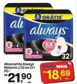 Fort Atacadista Always - absorvente noturno c/32 un liv+ oferta