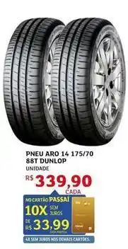 Assaí Atacadista Dunlop - pneu aro 14 175/70 88t oferta