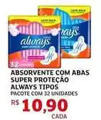 Assaí Atacadista Always - absorvente com abas super proteção oferta