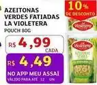 Assaí Atacadista La violetera - azeitonas verdes fatiadas oferta