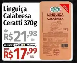 Supermercado Dalben Linguiça calabresa ceratti oferta