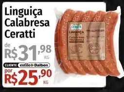 Supermercado Dalben Linguiça calabresa ceratti oferta