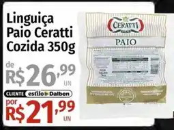Supermercado Dalben Linguiça paio ceratti cozida oferta
