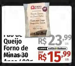 Supermercado Dalben Queijo forno de minas 30 oferta