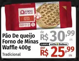 Supermercado Dalben Pão de queijo Forno de Minas Waffle Tradicional oferta