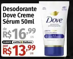 Supermercado Dalben Desodorante Dove Creme Sérum oferta