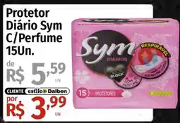 Supermercado Dalben protetor diário sym c/perfume oferta