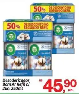 Fort Atacadista Desodorizador Bom Ar Refil oferta