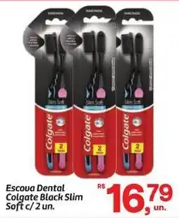 Fort Atacadista Escova Dental Colgate Black Slim Soft oferta