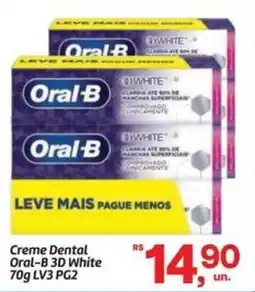 Fort Atacadista Creme Dental Oral-B 3D White oferta