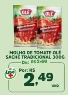 Molho de tomate olé sachê tradicional