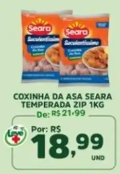 Araújo Supermercados Coxinha da asa seara temperada zip 1kg oferta