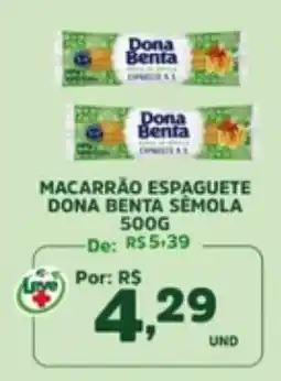 Araújo Supermercados Macarrão espaguete dona benta sêmola oferta