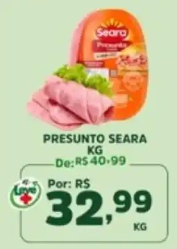 Araújo Supermercados Presunto seara oferta