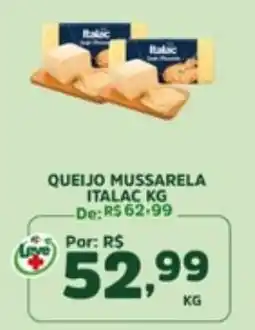 Araújo Supermercados Queijo mussarela italac kg oferta