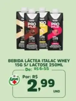 Araújo Supermercados Bebida láctea italac whey oferta