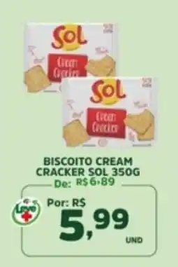 Araújo Supermercados Biscoito cream cracker sol oferta